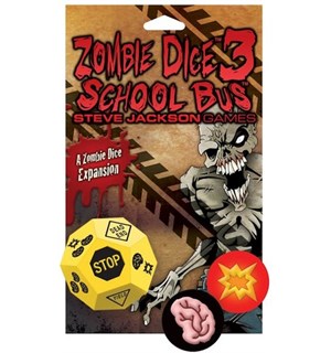 Zombie Dice 3 School Bus Exp Utvidelse til Zombie Dice Terningspill 